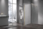 Душевая перегородка Walk-In VSW-1H900CLG, 900*2000, матовый золотой, стекло прозрачное