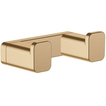 Крючок двойной Hansgrohe AddStoris, шлифованная бронза, 41755140