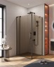 Душевой уголок CEZARES SLIDER-AH-1-100-100/110-BR-NERO