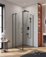 Душевой уголок CEZARES SLIDER-AH-1-90-100/110-C-NERO