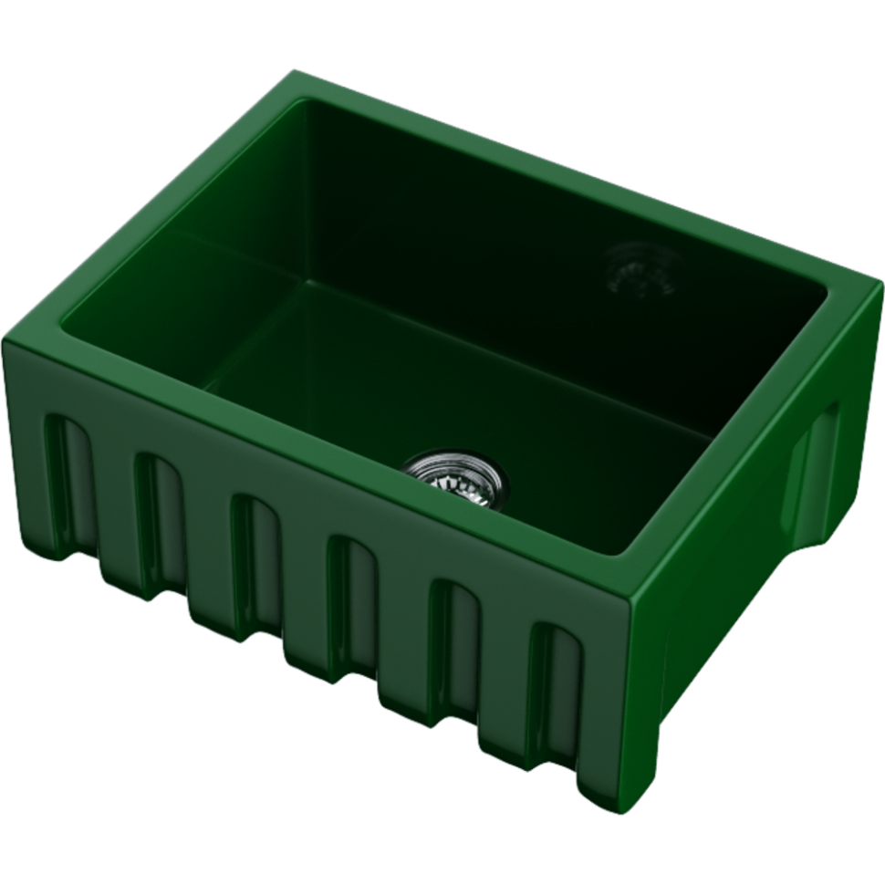 Кухонная мойка Omoikiri Mikura 61-RG Glossy Natceramic/royal green глянцевый