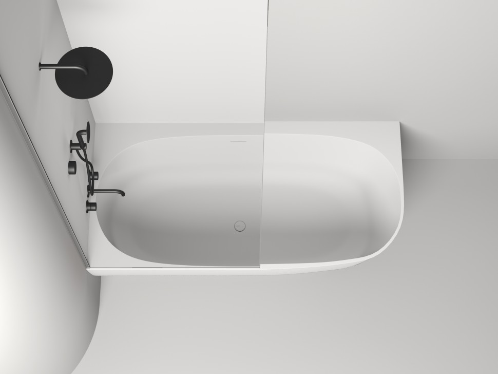 Ванна пристенная угловая SOFIA CORNER L 170x85 S-Stone Матовое