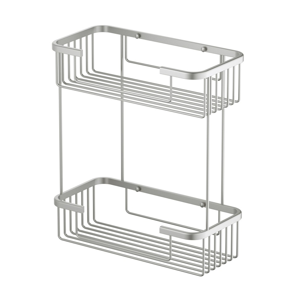 Полка двойная Timo Saona 13083/13 никель