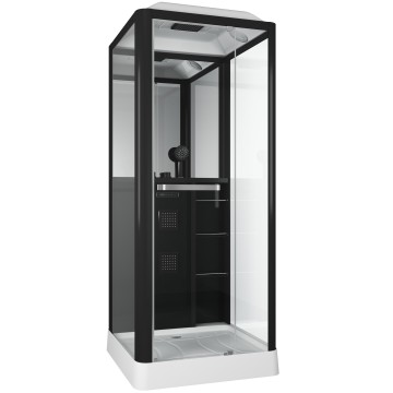 Душевая кабина Grossman Alba GR221 (90x90x225) дверь распашная,3 места