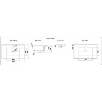 Раковина Ceramalux N YJ-803-60