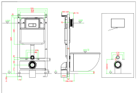 Инсталляция для унитаза CeramaLux CL811-1
