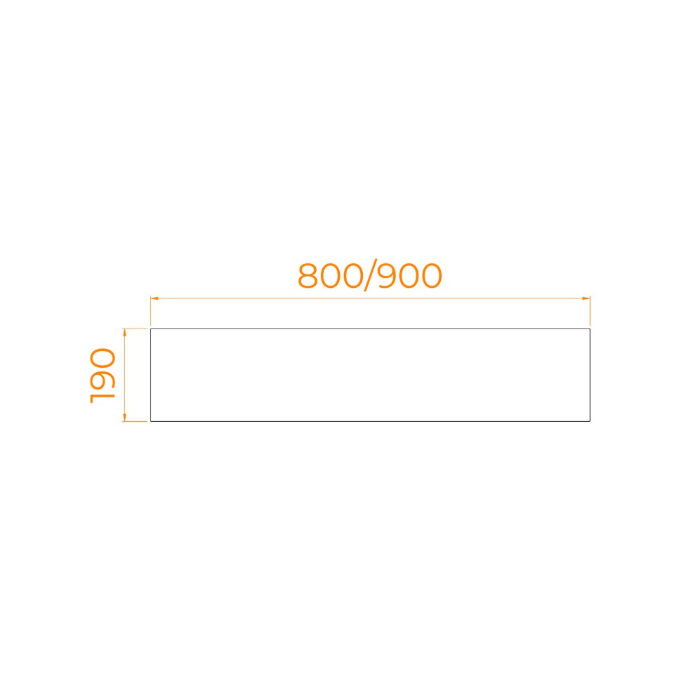 Экран для поддона RGW NB/LUX боковой (800)