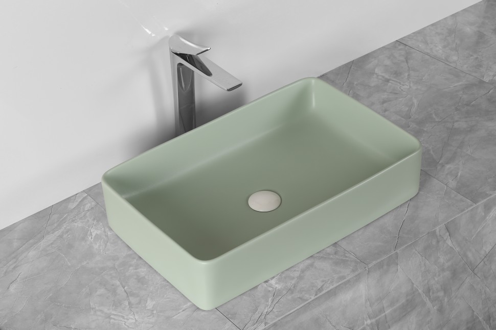 Раковина накладная MILLEAU Miel MU7060C-MMT (матовый ментол)