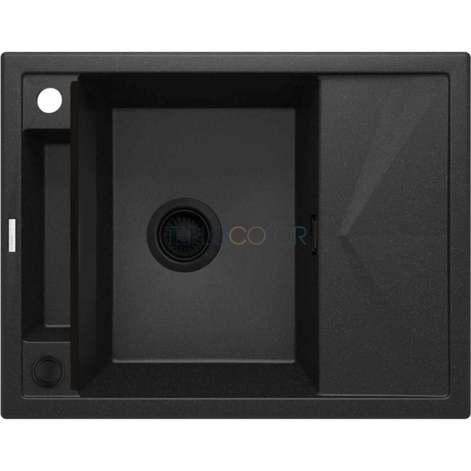 Гранитная мойка - магнитная, 1-чаша с осушкой