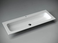 Раковина накладная мебельная Grace прямоугольная, c одним отверстием под смеситель 1210x457x137 мм, цвет белый