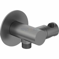 Кронштеин для подключения шланга, круглые, с держателем для лейки