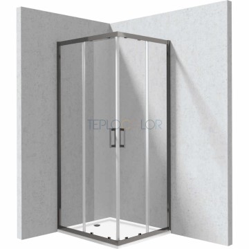 Душевая кабина, с поддоном, прямоугольная - 80x90 см