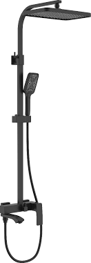 Душевая система Raglo для ванны и душа черный