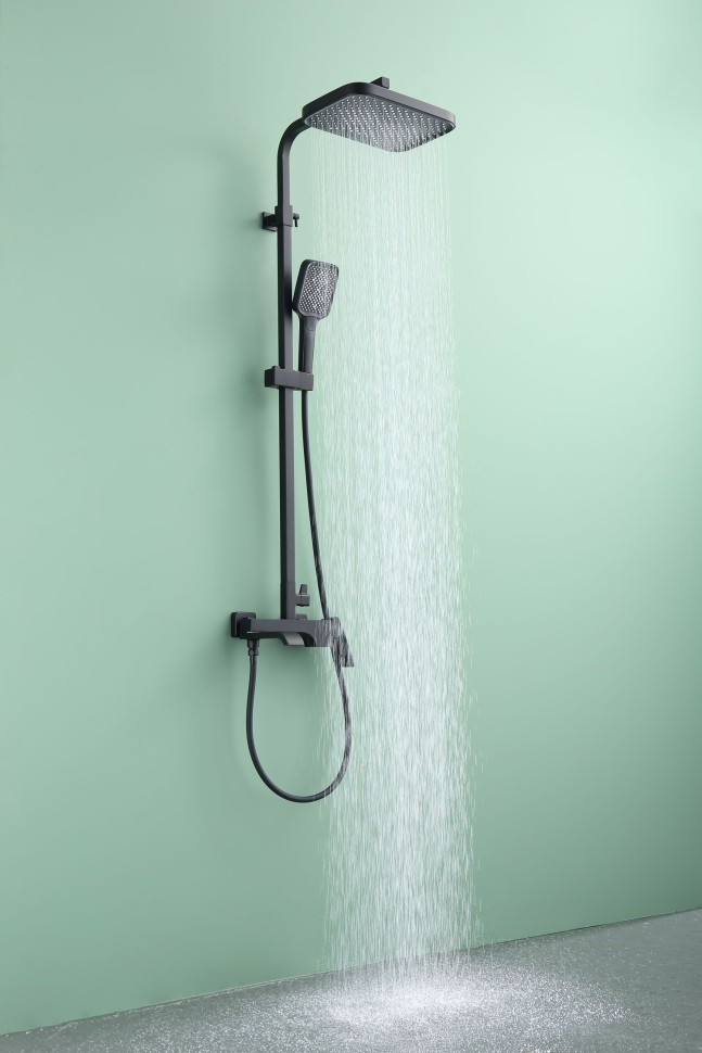 Душевая система Raglo для ванны и душа черный