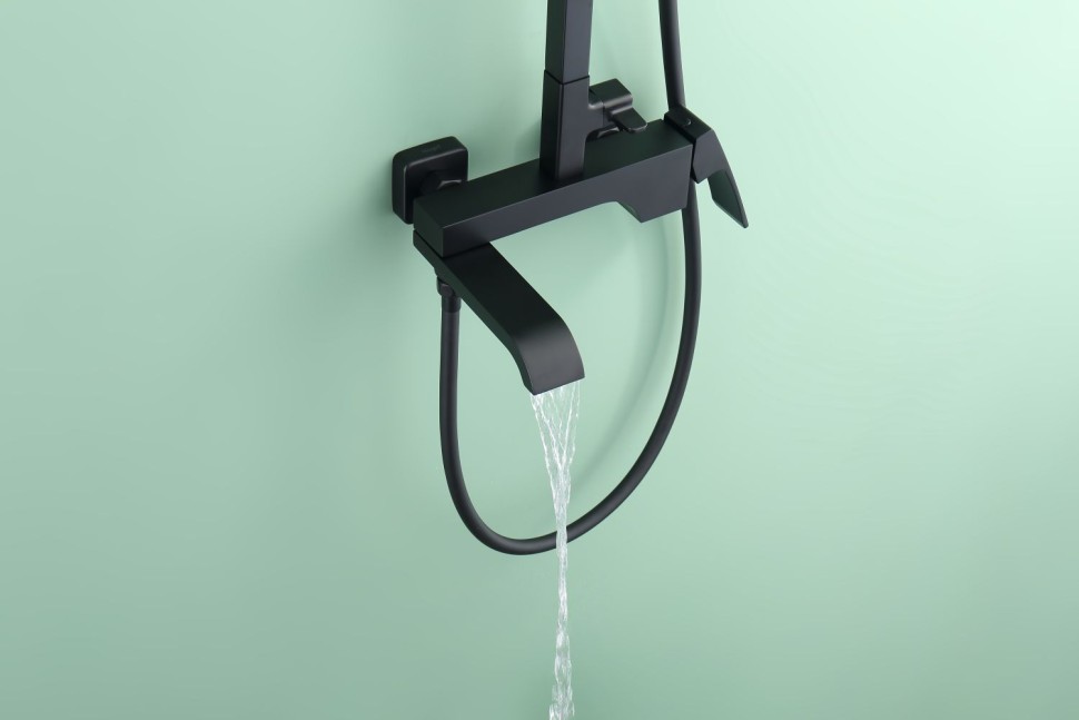 Душевая система Raglo для ванны и душа черный