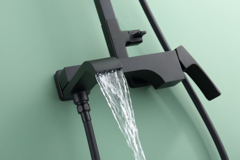 Душевая система Raglo для ванны и душа черный