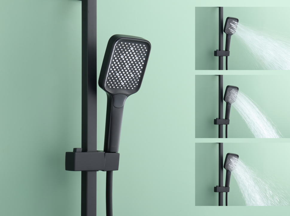 Душевая система Raglo для ванны и душа черный