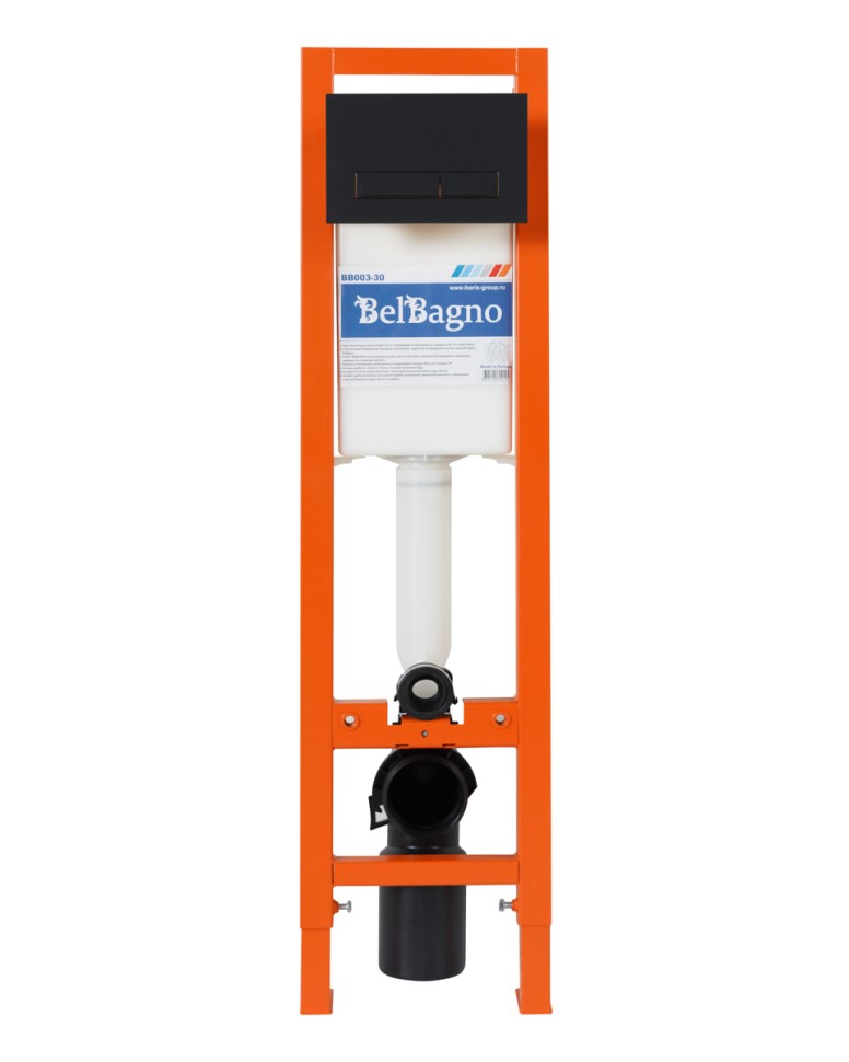 Кнопка смыва BelBagno MARMI BB012-MR-NERO.M, цвет-черный матовый Tocco Morbido