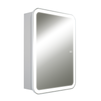 AQM9201 600х800 Зеркальный шкаф с посветкой и подогревом универсальный монтаж