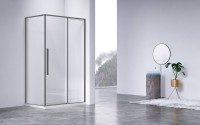 Душевой уголок Slim-N VSR-4SN8012CLGM, 1200*800, вороненая сталь, стекло прозрачное