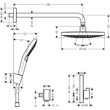 Душевая система Hansgrohe Raindance Select S хром (27297000)