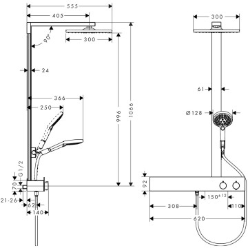 Душевая система Hansgrohe Raindance E хром (27363000)
