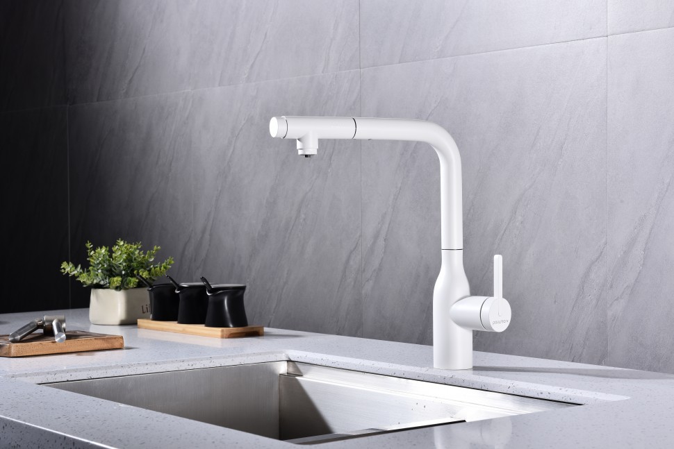 Смеситель для кухни Viper, белый матовый, Vi213105-431(WH), Starke-Paulmark