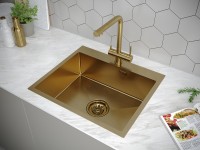 Смеситель для кухни SKALEN, брашированное золото, Sk213020-BG, Paulmark