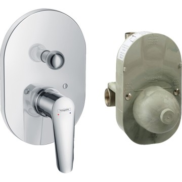 Смеситель для ванны, для душа Hansgrohe Logis E хром 71408000