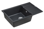 Мойка FLUGEN 60, IT-GRANIT, PM317850-BLM, черный металлик, 780х500 мм, Paulmark