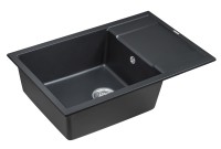 Мойка FLUGEN 60, IT-GRANIT, PM317850-BLM, черный металлик, 780х500 мм, Paulmark