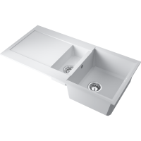 Кухонная мойка Omoikiri Sakaime 100-2-WH Tetogranit/белый