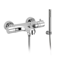Смеситель для ванны термостатический Demm, с душевым набором, хром