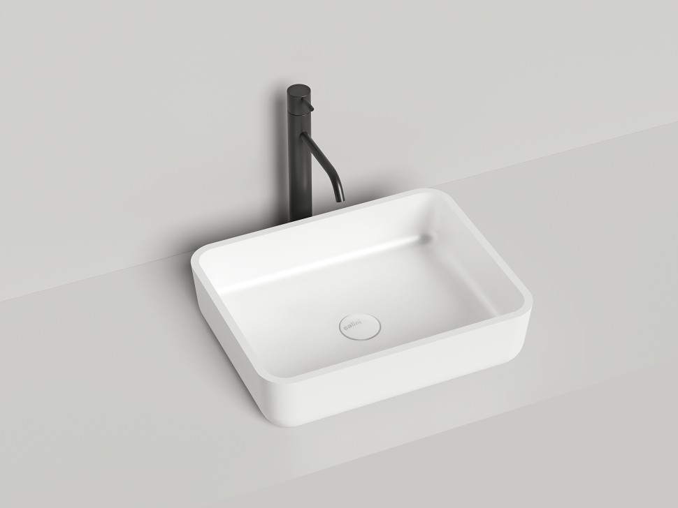 Раковина накладная GLORIA 09   покраска по RAL полностью 475х375х120 S-Stone Матовое