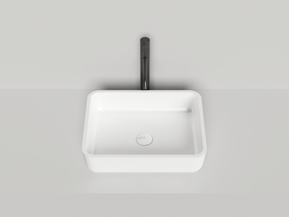 Раковина накладная GLORIA 09   покраска по RAL полностью 475х375х120 S-Stone Матовое