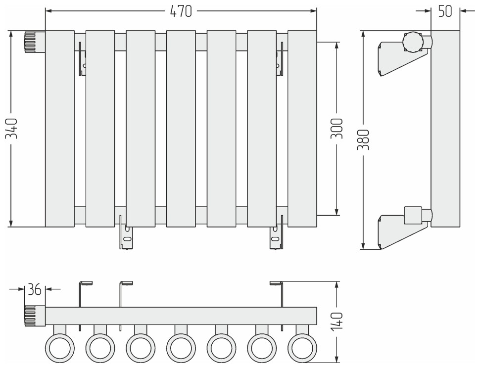 Кумир-0 EU50 левый 300х470 7 секций