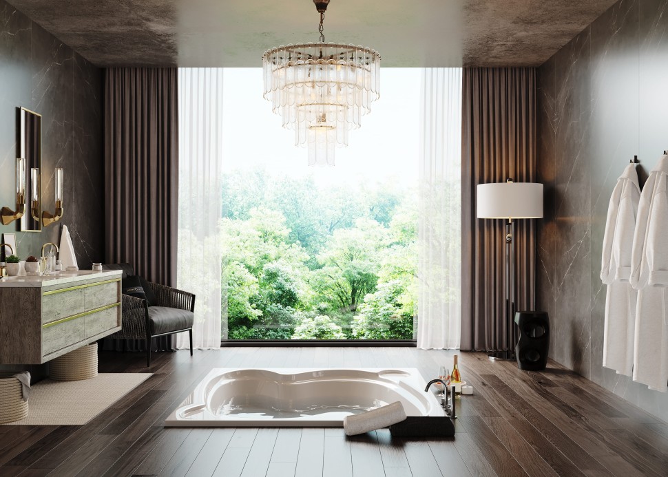 Акриловая ванна VAGNERPLAST HELIOS 194x170