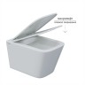 Унитаз BERGES подвесной FLOE S Rimless 51 см, сиденье дюропласт Floe S Slim SO, микролифт, быстросъём