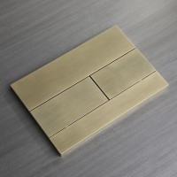 Кнопка смыва Veconi FLUSH V7, FLV7-G, 240х162х10, пластик, золото брашинг