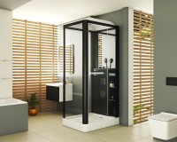 Душевая кабина Grossman Alba GR222 (80x100x225) дверь распашная,3 места