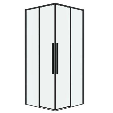 Душевое ограждение Grossman Galaxy 300.K33.01.1010.21.00 (100х100х195) квадрат,раздвиж,черный матовый,стекло прозрачное,1место