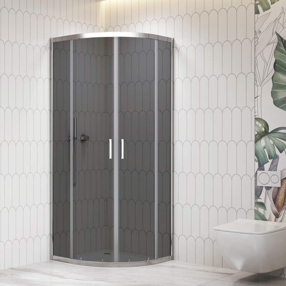 Душевой уголок RGW CL-56 (Тонированное, 800x800)