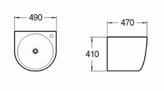 Умывальник CeramaLux 500F