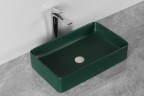 Раковина накладная MILLEAU Miel MU7060C-MHGN (матовый изумрудный / тёмно-зелёный)