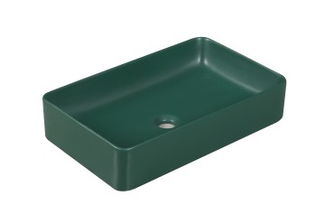 Раковина накладная MILLEAU Miel MU7060C-MHGN (матовый изумрудный / тёмно-зелёный)