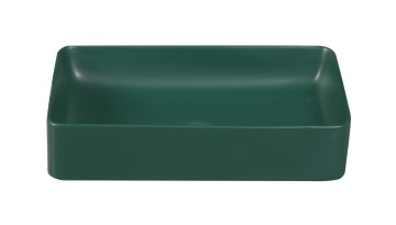Раковина накладная MILLEAU Miel MU7060C-MHGN (матовый изумрудный / тёмно-зелёный)