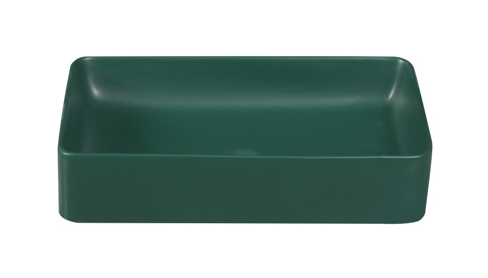 Раковина накладная MILLEAU Miel MU7060C-MHGN (матовый изумрудный / тёмно-зелёный)