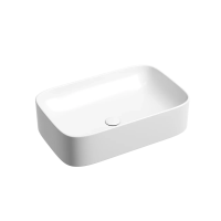 Умывальник чаша накладная прямоугольная (цвет Белый Матовый) Element 605x380x150мм