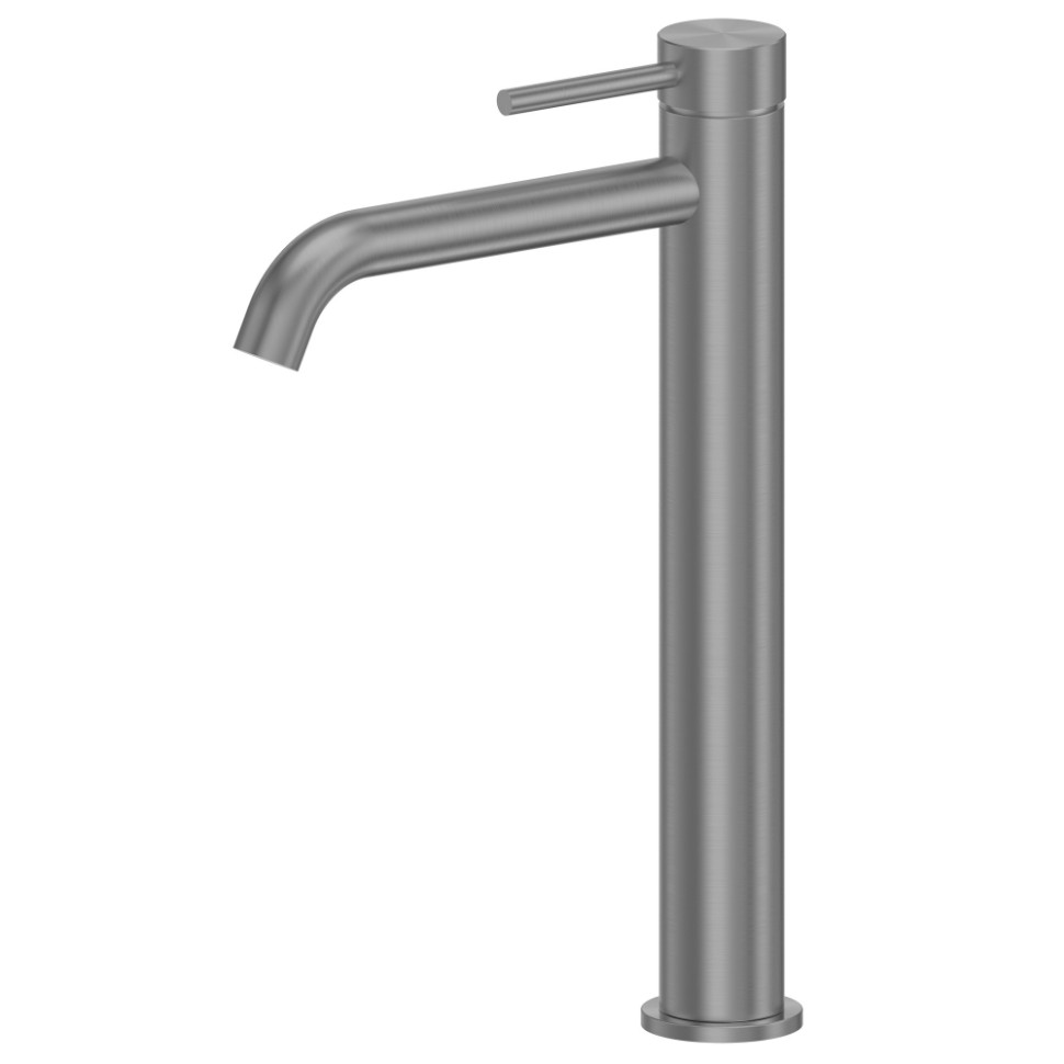 Смеситель ABBER Wasser Kreis 316 AF8111BGG-L для накладной раковины, брашированная оружейная сталь