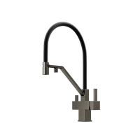 Смеситель для кухни SANCOS Loro с возможностью подключения фильтра для воды, цвет вороненая сталь, арт. SC4007GG